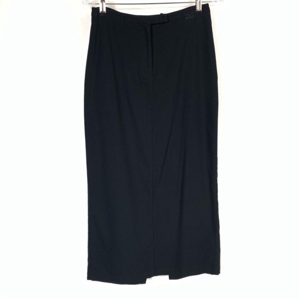 Black Midi Maxi Skirt Sz 6 Stretch Merona